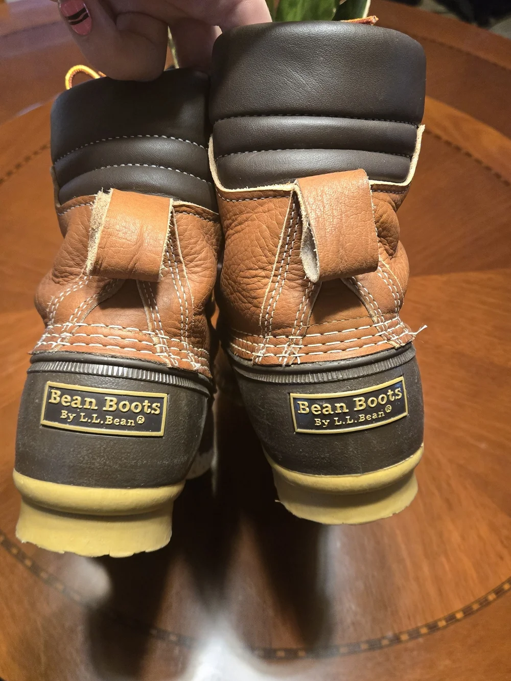 L.L. Bean Brown and Dark Brown Two-Tone Duck Boots